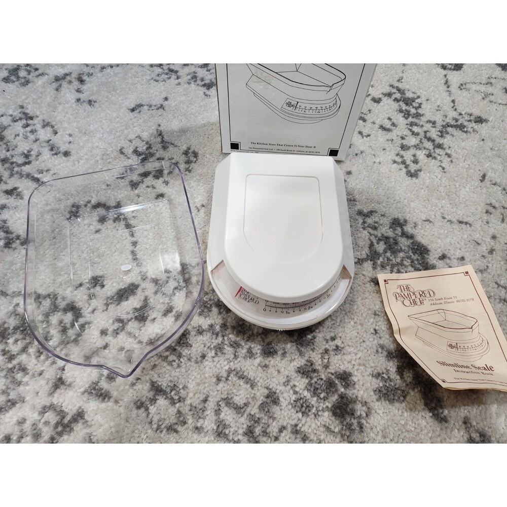 Vintage 1994 Slimline Food Scale by "The Pampered Chef" Kitchen Tool Line 5 lb - Picture 3 of 5